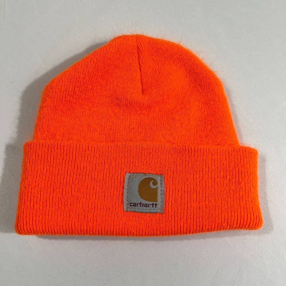 Carhartt Youth Acrylic Watch Hat Beanie Orange Knit Cap CB8905 E44 Fall 2019